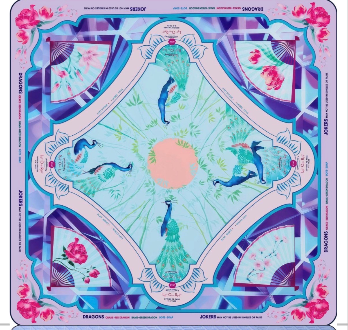 Peacock Mat by The Bam Bar