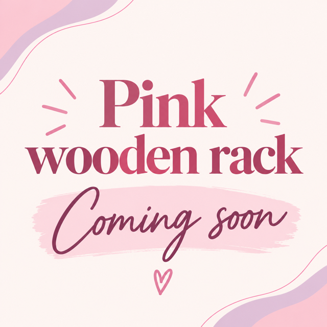 Blush Petal Wooden Racks