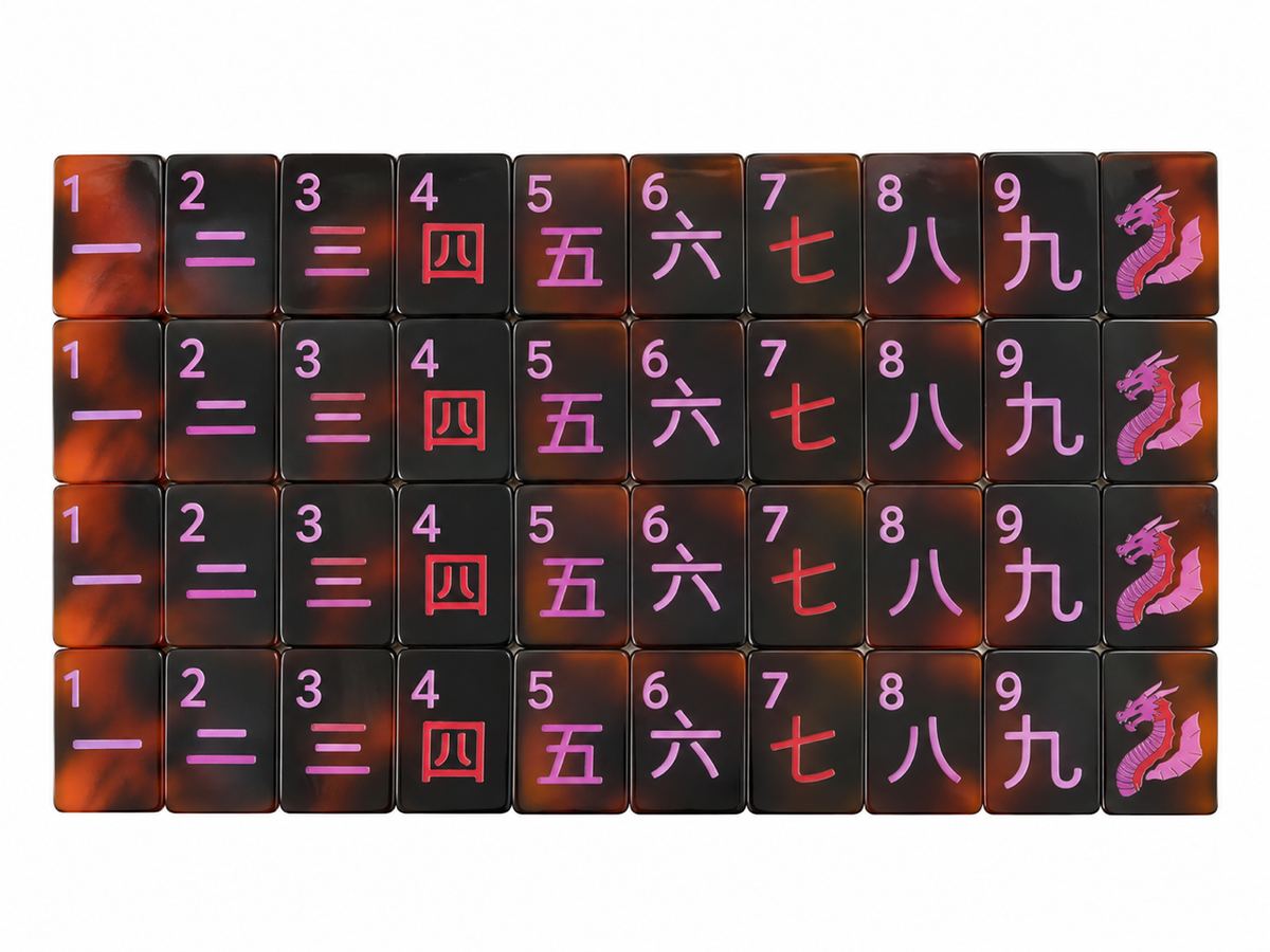 Tortoise Bright Acrylic Tiles - Characters suit