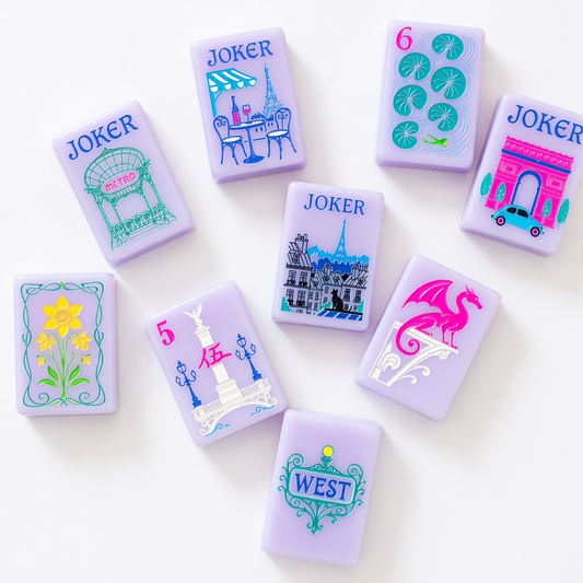 Purple Paris Acrylic Tiles
