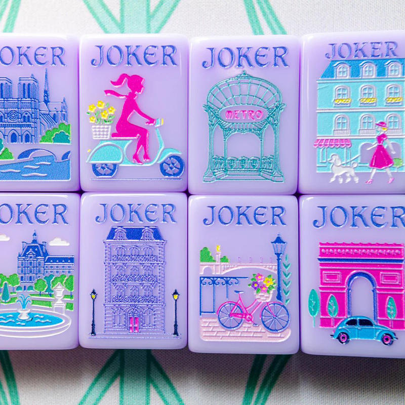 Purple Paris Acrylic Tiles