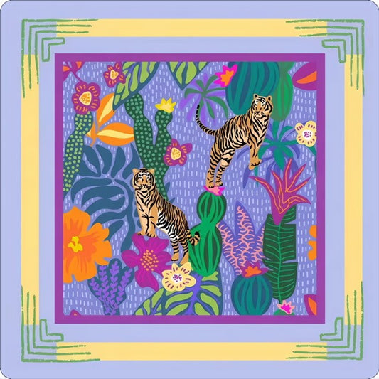 Bright Tigers Mat by The Bam Bar