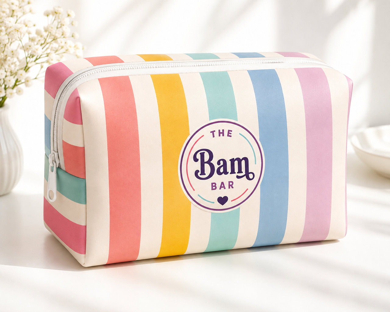 Candy Stripe Tile Bag