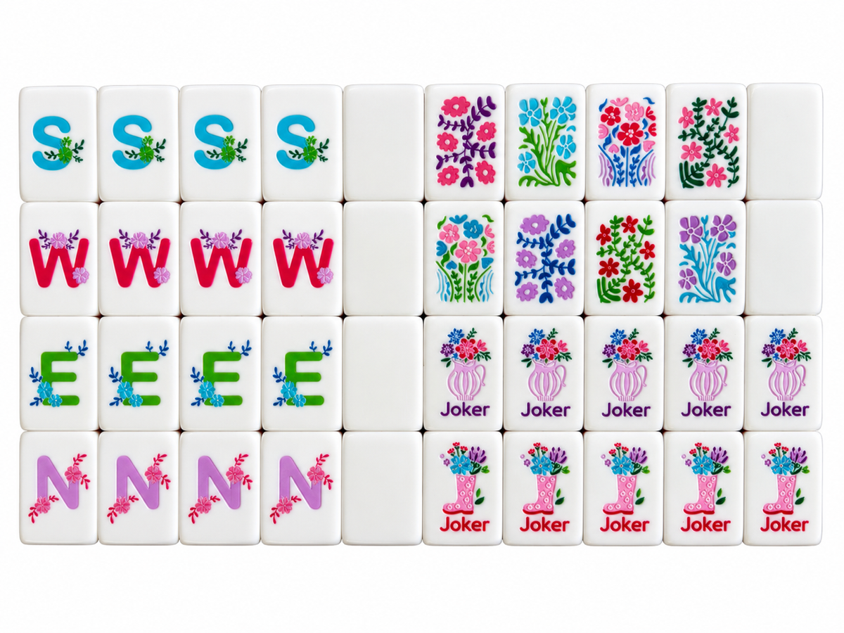 Floral Garden Acrylic Tiles - Winds and jokers