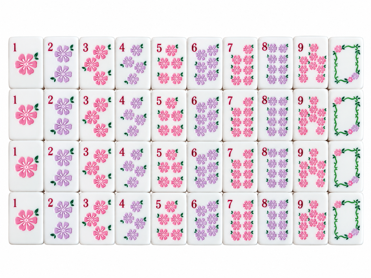 Floral Garden Acrylic Tiles - Circles suit
