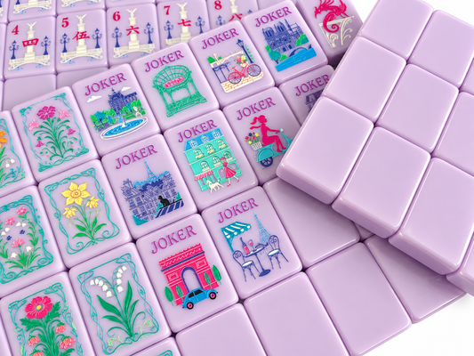 Purple Paris Acrylic Tiles - Winds and jokers