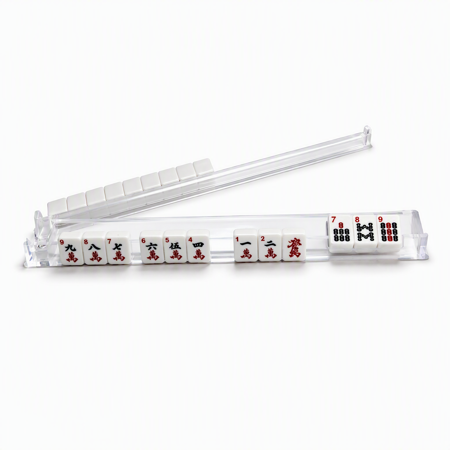 Clear Mahjong Racks with pusher by The Bam Bar